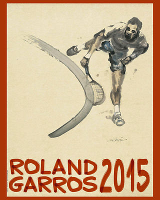 ROLAND GARROS 2015 ポスター 2015 Roland Garros Tennis Tournament Promo Poster - 8x10 Photo | eBay