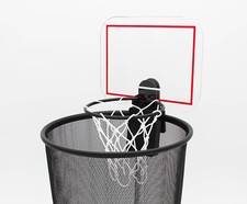Winkee - Basketball Korb für den Papierkorb - Basketball Halterung für den Eimer