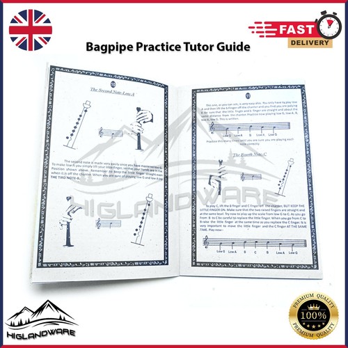 Beginner's Tutor Guide for Learning Bagpipe Bagpipes Learning Tutor