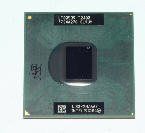Intel Core Duo T2400 1.83GHz SL9JM Socket M Dual-Core Mobile CPU - Picture 2 of 5