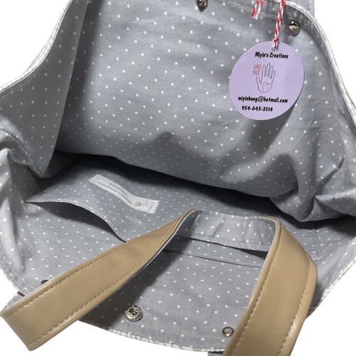 Miyin Creation “Sand Beach” Tote Bag Perfect For Beach And Traveling 14x12x4 - Picture 4 of 4