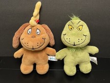 The Grinch  Max Plush Set Dr Seuss Stole Christmas Chubby Aurora World 10  
