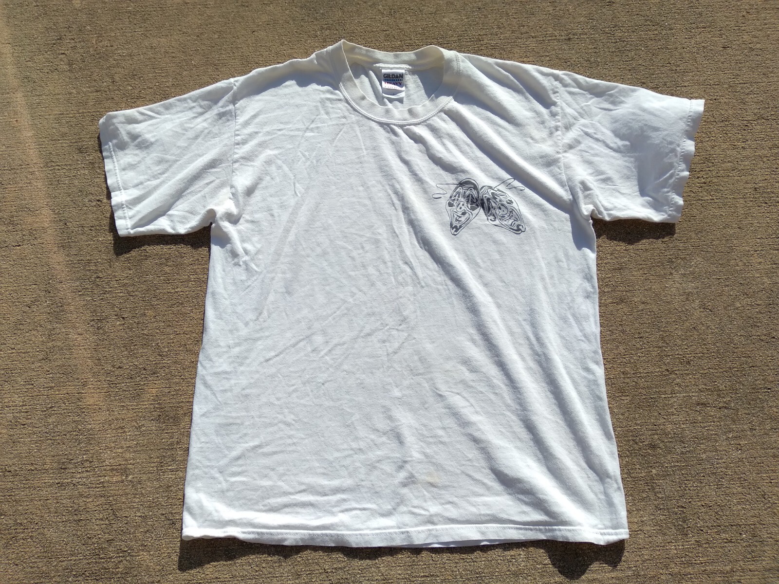 Vtg 90s Laugh Now Cry Later - Homies / Mexican Tattoo T Shirt Mens Large RARE! image 3
