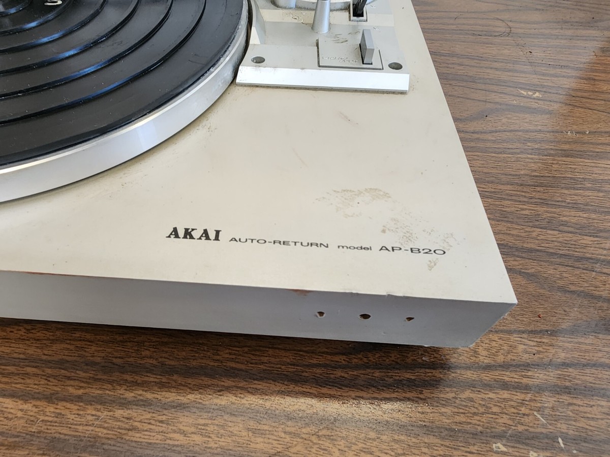 Platine Vinyle Vintage Akai AP-20c - Années 80 - Entraînement Courroie - 33/45 Tours