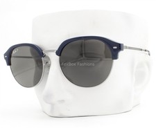 Ray-Ban Sunglasses RB4429 6724/48 New Clubmaster Blue Polarized Glass 55mm wcase
