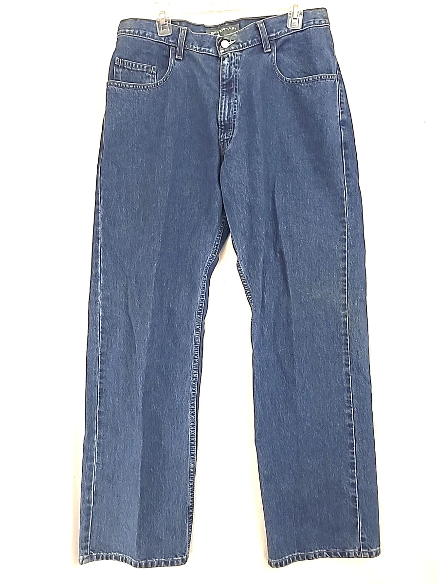 SilverTab Denim Regular 34 Size Jeans for Men in 32 Inseam for