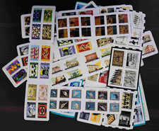 lot 9 carnets de 12 timbres autocollant neuf