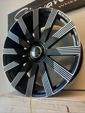26X10 GIANELLE BEIRUT BLACK MACHINED (5X120) RANGE ROVER HSE ROLLS ROYCE GHOST
