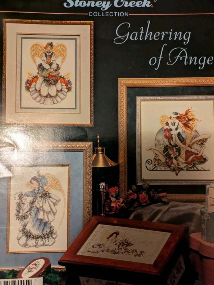Vintage Stoney Creek Gathering Of Angels Cross Stitch Pattern - Image 3 of 4