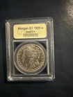 1900-S $1 MS63 OGH Morgan Silver Dollar - Old PCGS Rattler Holder - Better Date