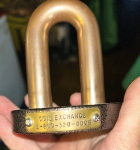 Vintage 1988 Coil Exchange Advertisement Paperweight/Desktop Display.Copper.OOAK