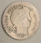 1911 Barber Silver Dime 10C - Philadelphia Mint