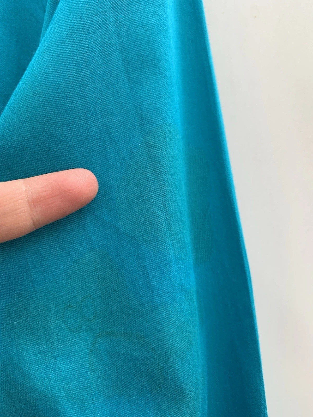 Versace Collezione Abito Camicia 151 2 39 Raso Turchese Slim Fit #C7 Ha Macchie