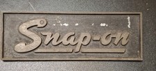 Vintage Snap-on Tool Box Metal Name Plate Emblem Used Original Vintage Snap-on Tool Box Metal Name Plate Emblem Used Original