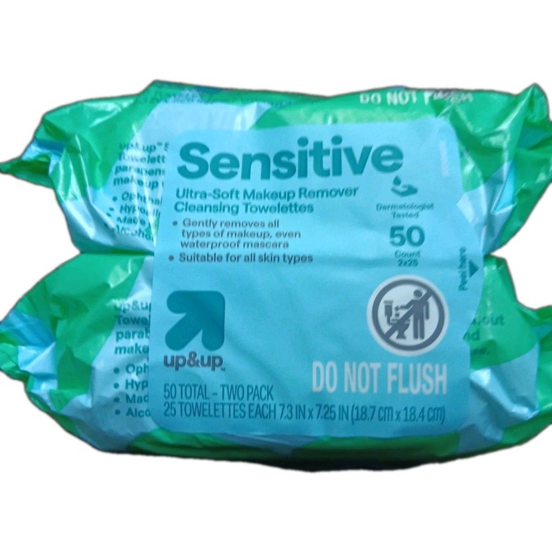 Sensitive Ultra-soft Makeup Removers Cleansing Towelettes