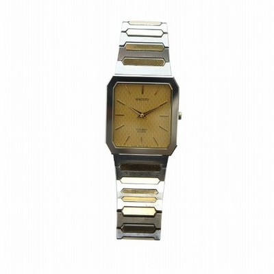 Citizen Exceed Octagon Watch Quartz Logo Square Gold Color 1930