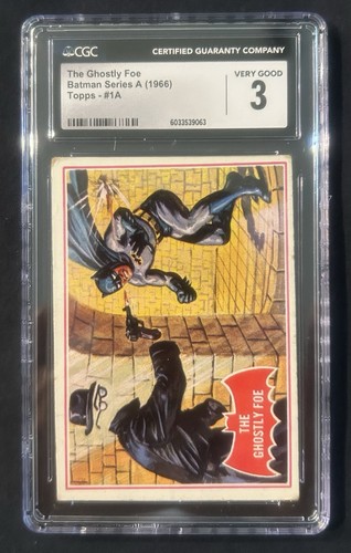 1966 Topps Batman Red Bat #1A The Ghostly Foe — CGC 3