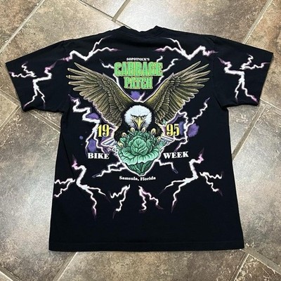 Vintage Cabbage Patch Bike Week 1995 Motorcycle Biker Tshirt Men s Large VTG