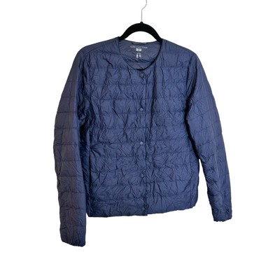 Uniqlo Ultra Light Down Puffer Jacket Size M Navy Blue Packable Lightweight