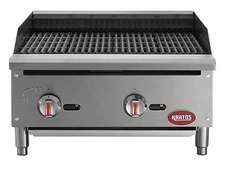 Kratos 29Y-001 24" Commercial Restaurant Gas Countertop Radiant Charbroiler, 2
