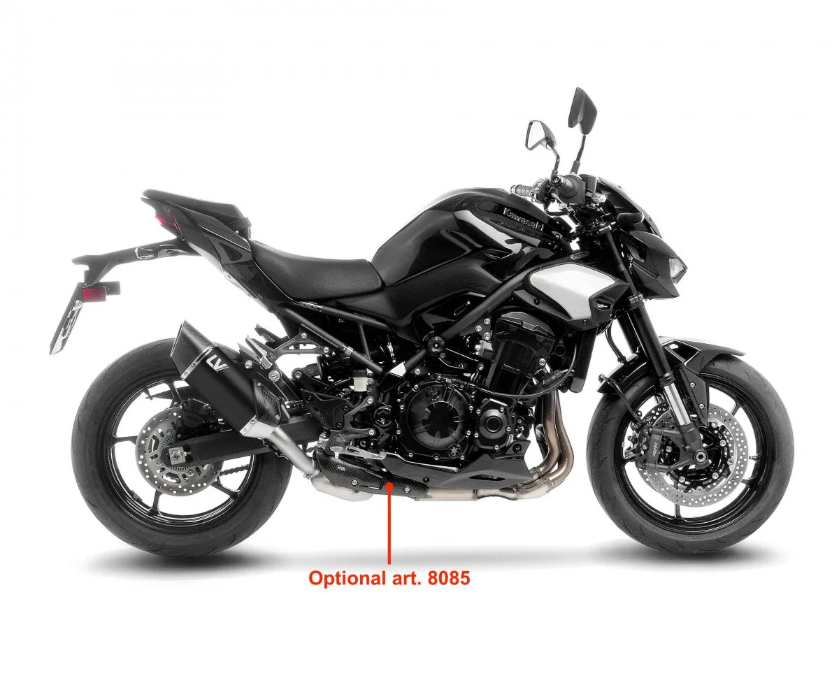 LeoVince Muffler exhaust LV-14 R BLACK Approved E5 KAWASAKI Z 900 A2 2018 2024