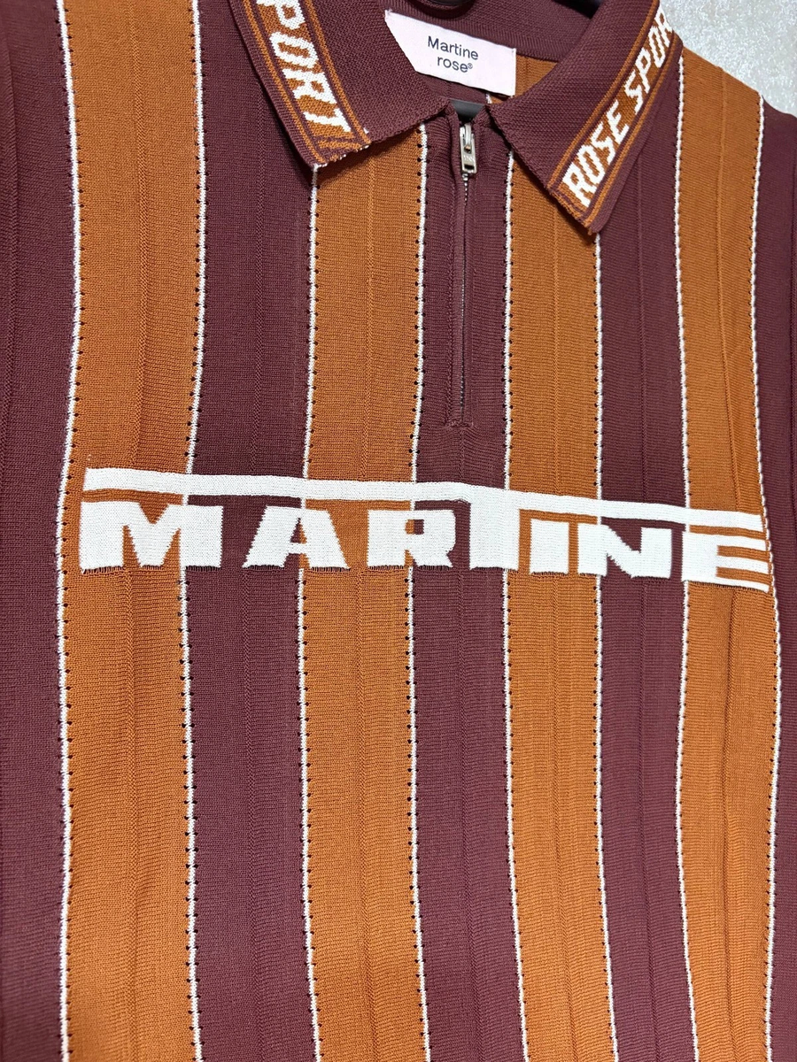 Martine Rose Logo Polo Jersey - Size Medium - Brown Color | eBay