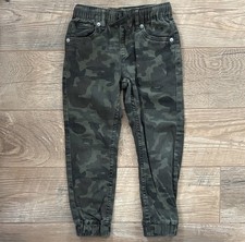 Levis Jogger Pants Boys 6 Regular Camo Camouflage Drawstring Elastic Waist