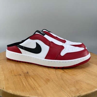 Nike Air Jordan 1 Mule Mens Size 12.5 Chicago Golf Shoes Red