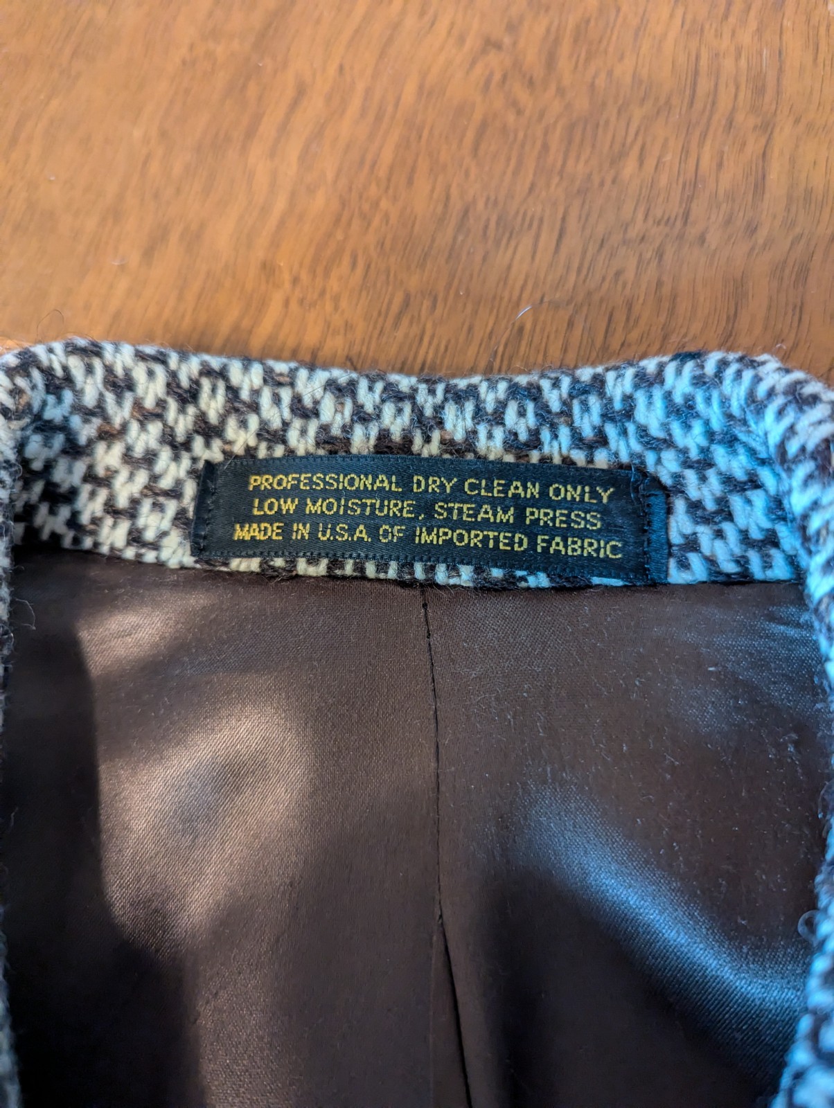 Yves Saint Laurent Vintage Belted Tweed Overcoat  thumbnail 8