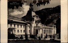 RPPC Casa de Cultura Sinaia Romania vintage postcard g809