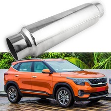 2.5"ID /OD Length 16" Muffler Exhaust Resonator Stainless Steel For Kia Seltos