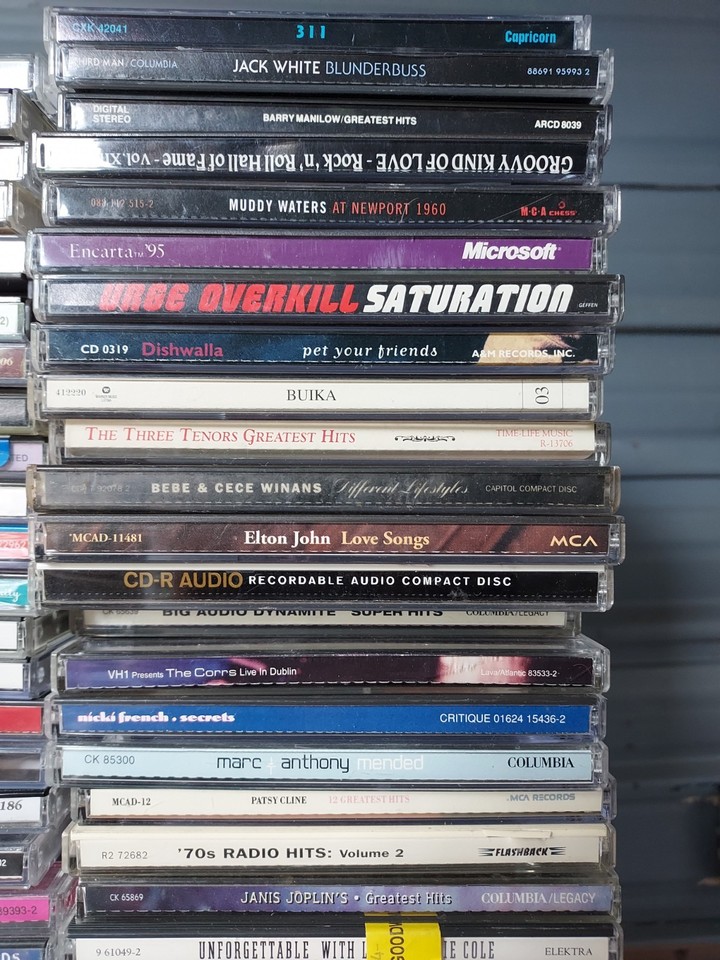 Retro Cd Collection Lot Of 90 Vintage Cd Collection W/ Rock & Moreš„Estate Sale CDs, See ...