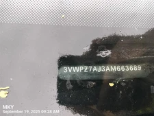 GRY RIGHT SUN VISOR 1K0857552M2F4 2007-2010 VOLKSWAGEN JETTA