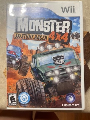 Monster 4x4 Stunt Racer Nintendo Wii gam case & manual