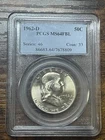 1962 D FRANKLIN HALF DOLLAR PCGS FBL MS 64