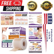 Silicone Scar Sheets, Medical Grade Silicone Scar Tape for Surgical, Hypertro...