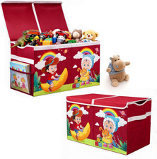 Extra Large Toy Box Chest, Collapsible Storage Organizer with Lids, Sturdy Dinos