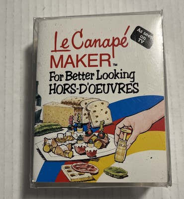 Vintage 1980 Unused NOS Le Canape Maker Better Looking Hors-D'oeuvres Set LK Mfg