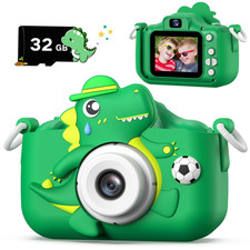 Cimizi Dinosaur Kids Camera For Boys Girls Toddler Digital Selfie Camera Cute