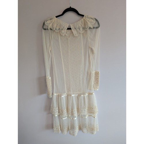 Vintage Gunne Sax Style Lace Dress XS/S - Picture 3 of 10