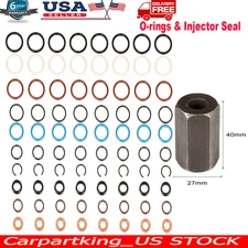 Fit Ford 6.0L Powerstroke Oil Rail Leak Repair Kit Tools O-rings & Injector Seal
