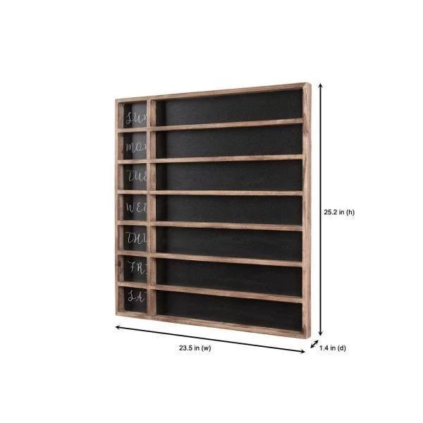 26 in. H x 24 in. W Wood 7-Day Week Chalkboard - Image 2 of 4