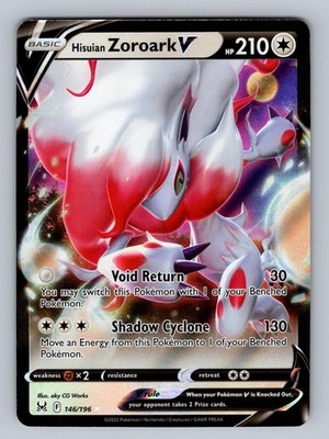 Hisuian Zoroark V 146/196 Holo Ultra Rare Prize Pack Series Cards Pokemon NM