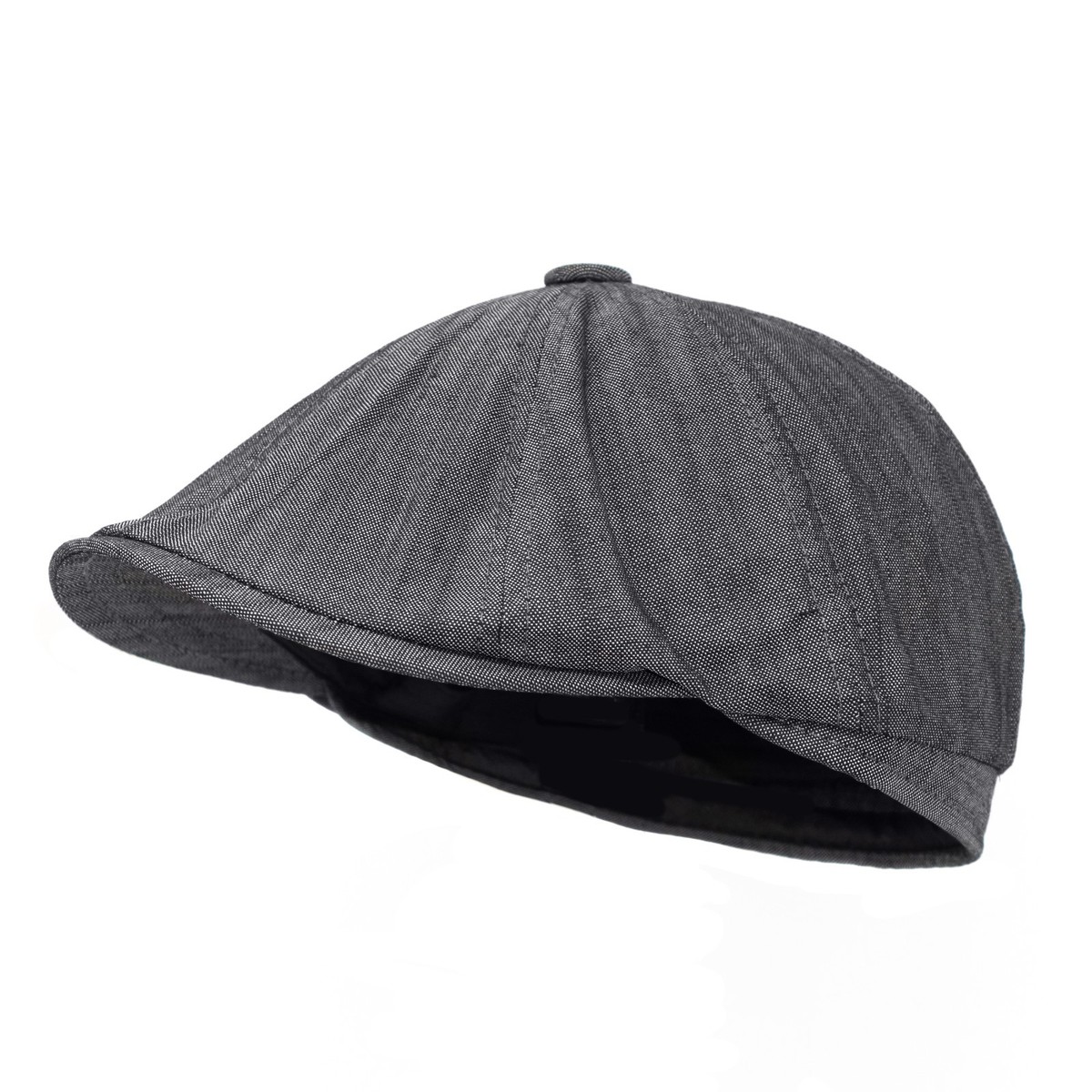 帽子 PORTANCE floating apple cap Unisex Gray Applejack 8 Panel Newsboy Cotton Hat Ivy Cap Golf