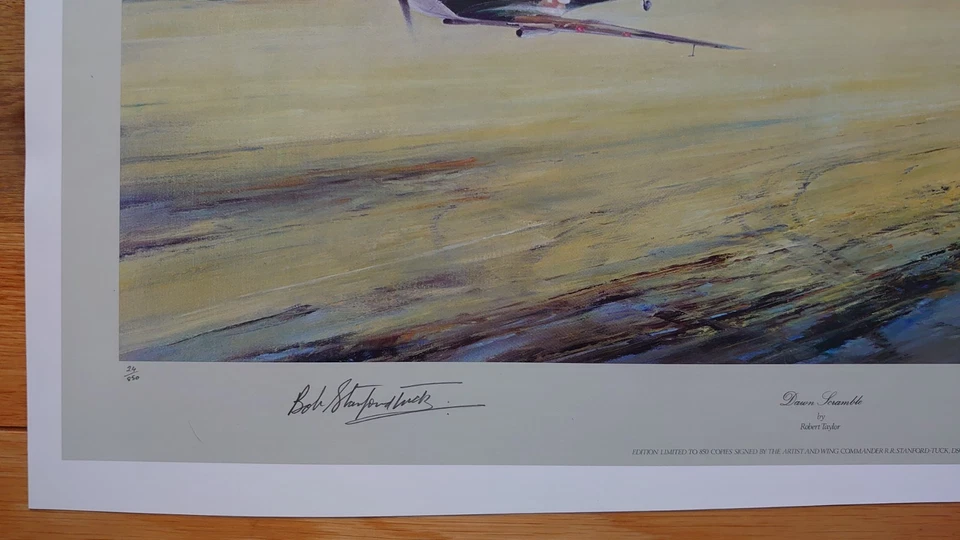 Robert Taylor Air Combat Paintings - Dawn Scramble (202) - Image 3 of 3