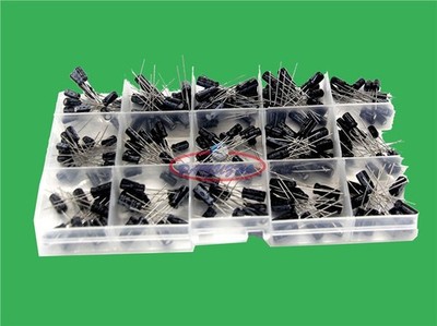 15value 200pcs Electrolytic Capacitor Assortment Box Kit NEW *gi