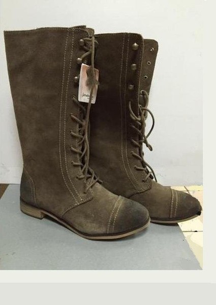 Women Stradivarius Boots Brown Suede 39