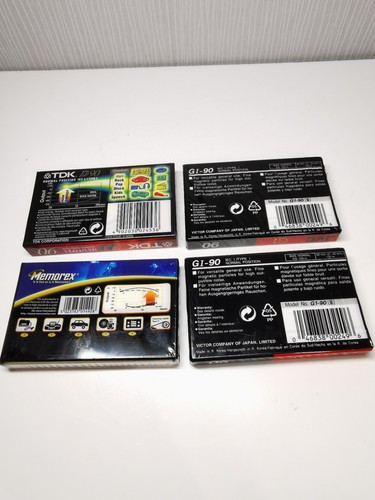 TDK JVC Memorex - 90 Mins Audio Media Recording Cassette Tapes *NEW & SEALED* - Picture 2 of 5