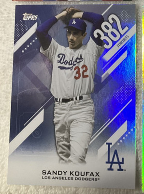 2026 Topps Series 2 - Sandy Koufax 382 Strikeouts Los Angeles Dodgers #CN-15