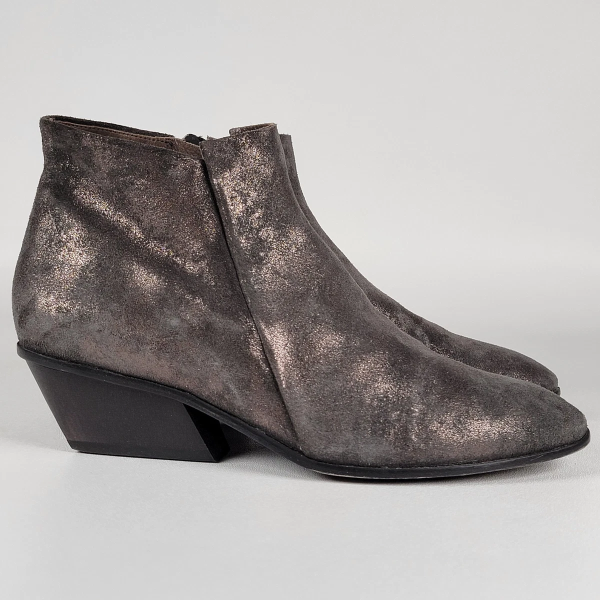 COCLICO Womens 40 Hop Boot Mimetico Gray/Olive Nubuck Leather Zip‎ Ankle Boots Coclico Booties for Women for sale | eBay main image 4